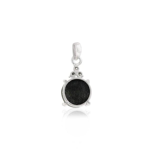 Gemstone Timeless Black Star & Zircon Pendant in 925 Sterling Silver For Sale - Image 7 of 12