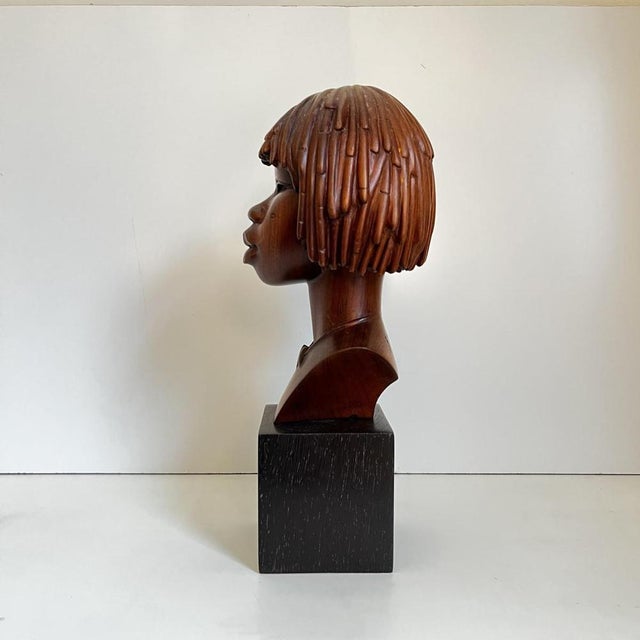 Africanist Sculpture in Palm Wood, 1950 For Sale - Image 6 of 13