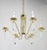 Seven Light Brass & Lucite Chandelier With Brass Shades For Sale In Chicago - Image 6 of 11