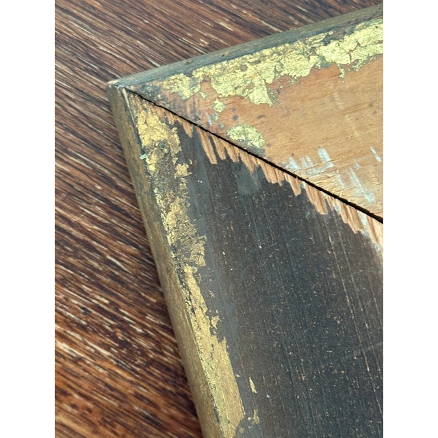 Brown Original Hand-Painted Leopard Painting in a Gilded Frame For Sale - Image 8 of 9