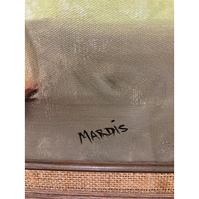 Vintage Mid-Century Signed and Framed Still Life Original Oil on Canvas Painting of Lilacs in a Jug, 1950s–1960s For Sale - Image 4 of 12