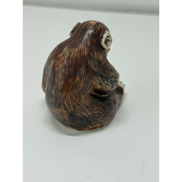 Antique Chinese Export Porcelain Monkey, Likely Qing Dynasty W/ Paperwork For Sale In Providence - Image 6 of 9