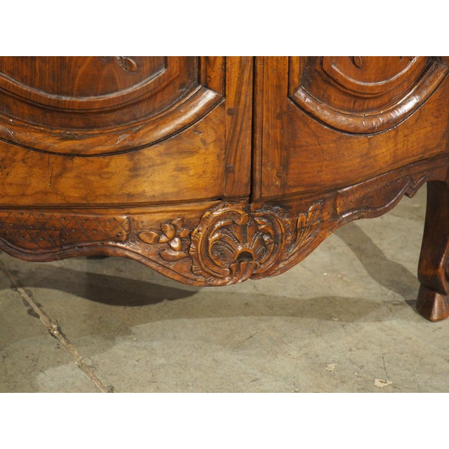 18th Century French Corner Cabinet With Musical Trophy Decor, Provence, France For Sale - Image 13 of 18