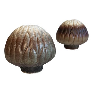Porcelain Artichoke Art Vases by Ljubisa Misic for Goebel, West Germany, 1985, Set of 2 For Sale