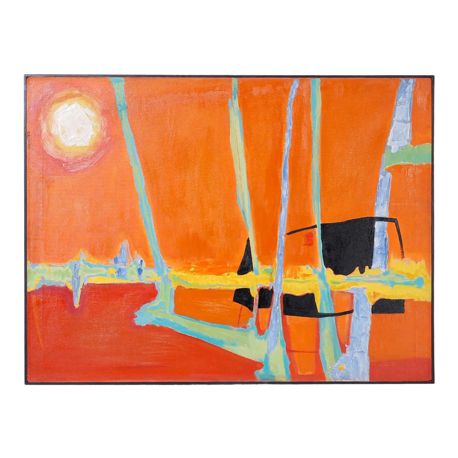 Modernist Painting on Canvas Chairish