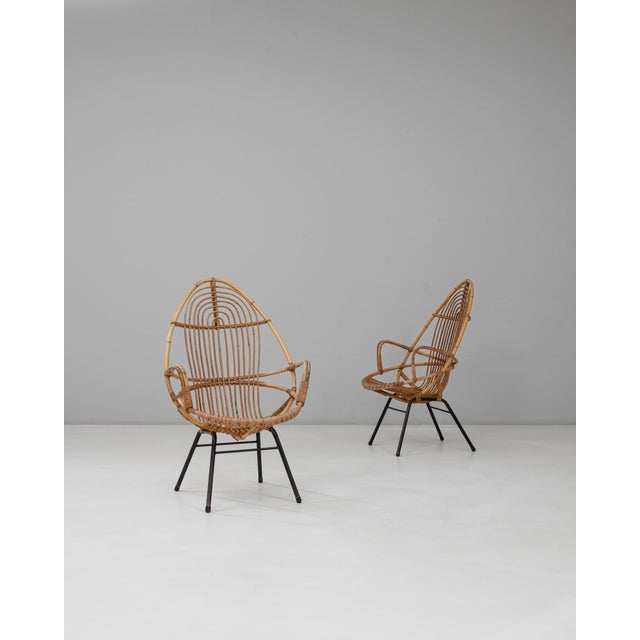 1960s French Bamboo Lounge Chairs - A Pair For Sale - Image 16 of 18
