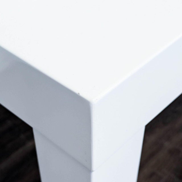 Wood West Elm White Modern Desk With Sleek Minimalist Design For Sale - Image 7 of 10