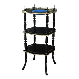 Napoleon III Blackened Wooden Stand For Sale