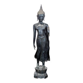 Standing Buddha Abhaya Mudra, the Gesture of Fearlessness and Reassurance - C. 2005 For Sale