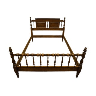 Traditional Ethan Allen Classic Manor Solid Maple Full Size Panel Bedframe For Sale