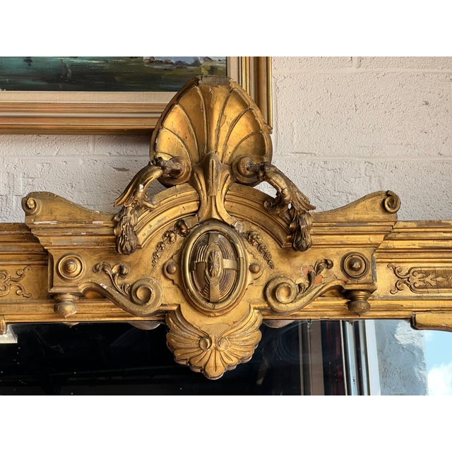 19th Century Exceptional Monumental Victorian Renaissance Revival Pier Mirror, Circa 1870–1885 For Sale - Image 5 of 14