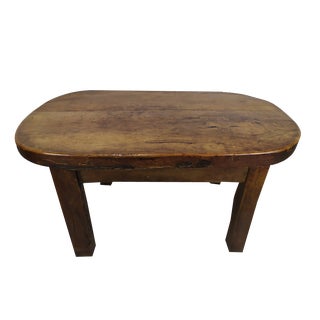 Brutalist Walnut Dining Table For Sale