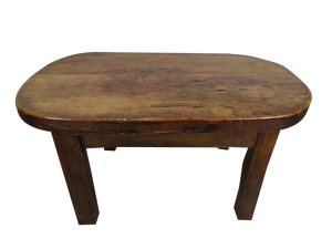 Brutalist Walnut Dining Table