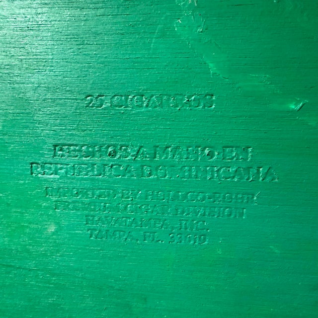 Wood Unique Painted Wood Cigar Box Artist Signed Usawa New York City Theme For Sale - Image 7 of 12