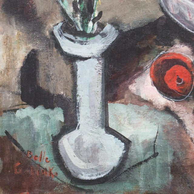 1940s 'Interior With Still Life' by Belle Golinko, 1940s; Society of Independent Artists, Dallas Art Museum, Jewish Woman Artist For Sale - Image 5 of 9