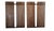 Two matching pair of early American pine shutters- scrubbed pine look. Some hardware attached, forged hinges, wood pegged....