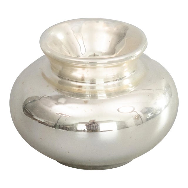 Antique 19th Century English Mercury Glass Vase For Sale