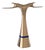 "Pagina" Umbrella Stand With Bronze, Stainless Steel Detail, Handcrafted For Sale