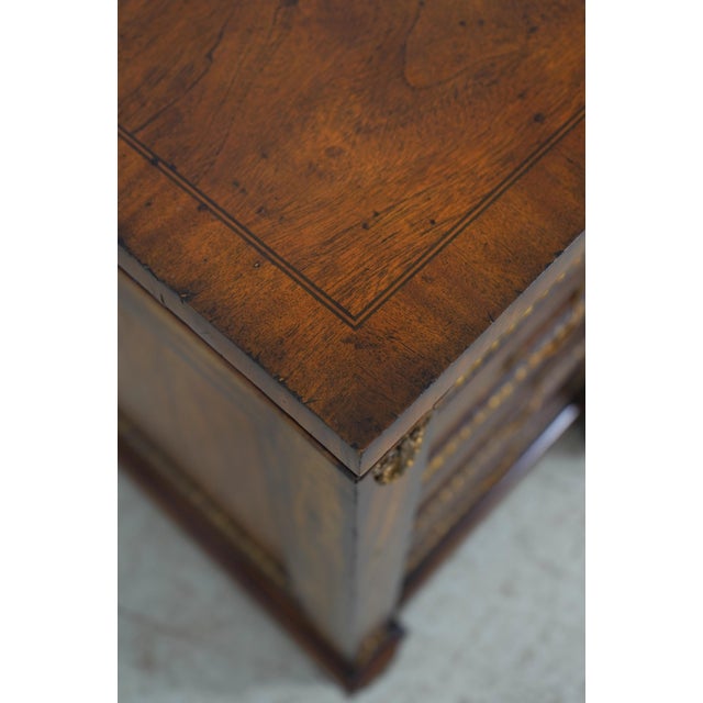 Wood Maitland Smith Neoclassical Mahogany Credenza For Sale - Image 7 of 17