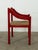 Mid-Century Modern Carimate Armchair in Red Lacquered Beech by Magistretti for Cassina, 1960s For Sale - Image 3 of 10
