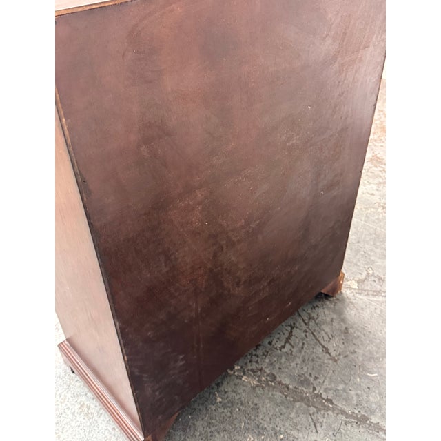 Wood Wood Secretary Desk Chest, Vintage For Sale - Image 7 of 12
