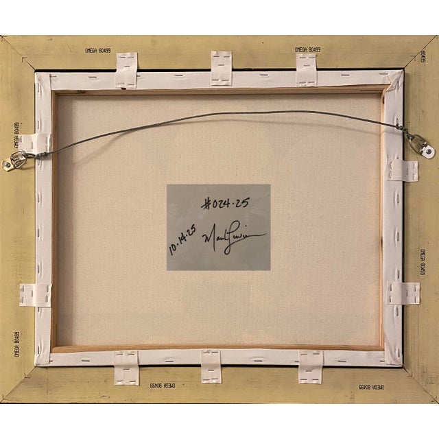 Mark Lewis 2025 "024-25" Abstract Expressionist Ochre & Charcoal Painting by Mark Lewis For Sale - Image 4 of 5