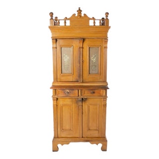 19th Century Painted Cupboard For Sale