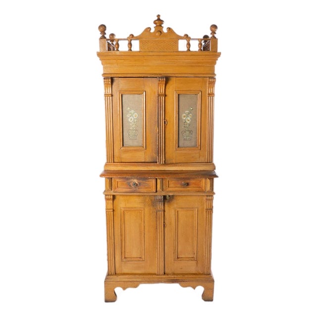 19th Century Painted Cupboard For Sale