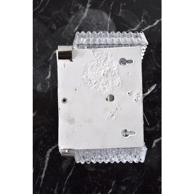 Glass German Wall Lamp in Frosted Glass from Kaiser Leuchten, 1960 For Sale - Image 7 of 8