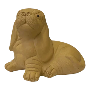 Oriental Puppy Dog Small Ceramic Animal Figure Display Art