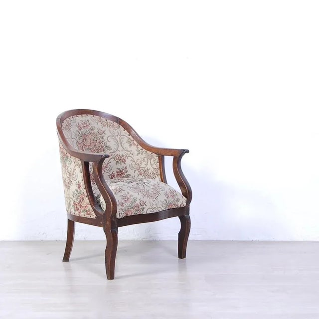 Carlo X Armchair in Walnut, Italy, 19th Century For Sale - Image 13 of 13