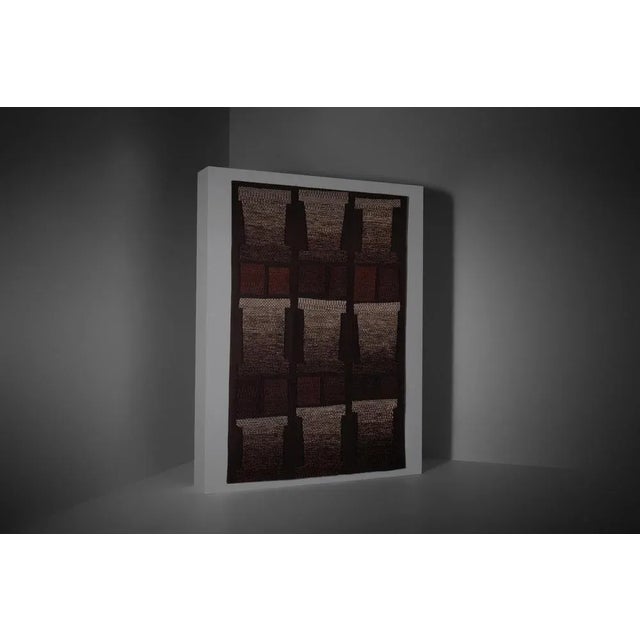 Brown Large Wall Tapestry by Renate Bonfanti, Italy, 1970s For Sale - Image 8 of 11