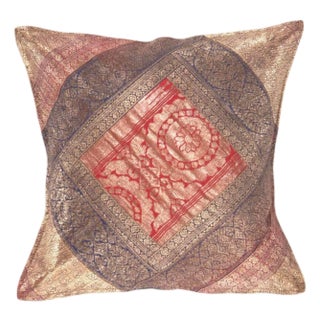 Pasargad DC Sari Silk Square Pillow Case For Sale