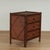 English Pair of Vintage British Colonial Faux Bamboo and Grasscloth Stands For Sale - Image 3 of 18