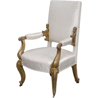 English Regency Giltwood Armchair For Sale