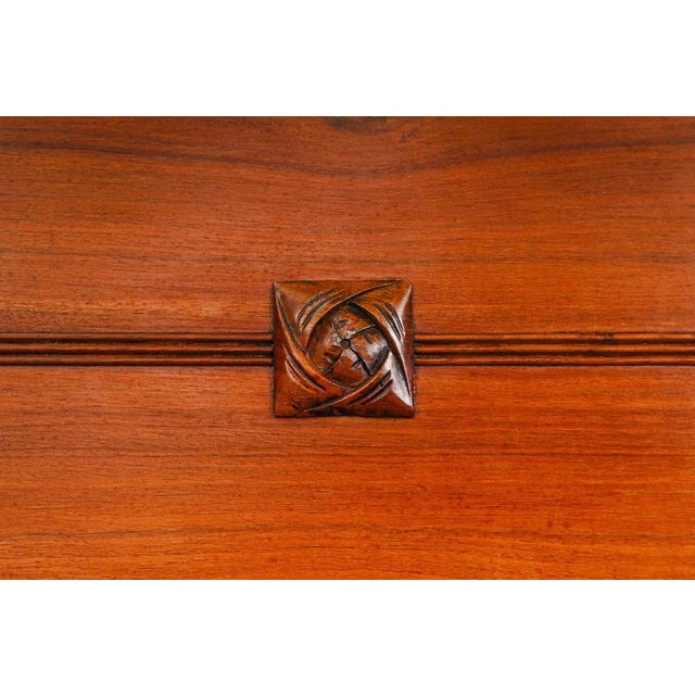Art Nouveau Wardrobe in Walnut For Sale - Image 17 of 18