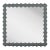 Fleur Home Audubon Bamboo Square Mirror in Gunmetal, 30x30 For Sale