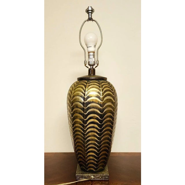 1980s Jay Spectre Dinanderie Table Lamp 1980s For Sale - Image 5 of 11