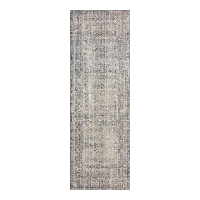 Amber Lewis x Loloi Alie Sky / Stone 2'-7" x 12'-0" Runner Rug For Sale