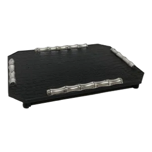 Faux Croc Decorative Tray