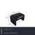 Leolux 3-Seater and 2-Seater Sofas and Ottoman in Dark Blue Leather from Leolux, Set of 3 For Sale - Image 4 of 18