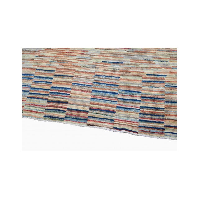 1960s Modern Multicolor Hand Knotted Wool Rug For Sale - Image 5 of 7