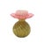 Contemporary Floral Swirl Dolomite Candle Holder Vase (Set of 2) For Sale - Image 3 of 3