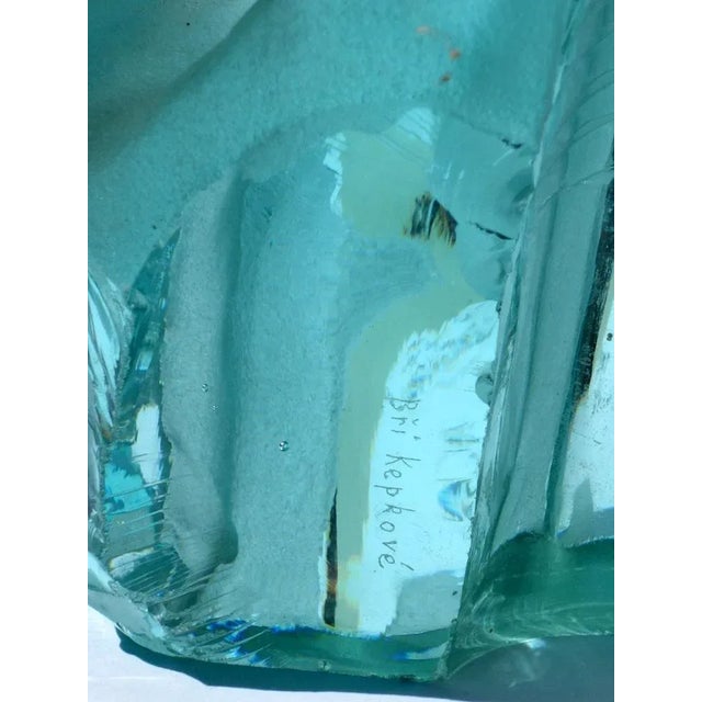 Glass Bri Kepkové, Abstract Sculpture, 1970s, Crystal For Sale - Image 7 of 10