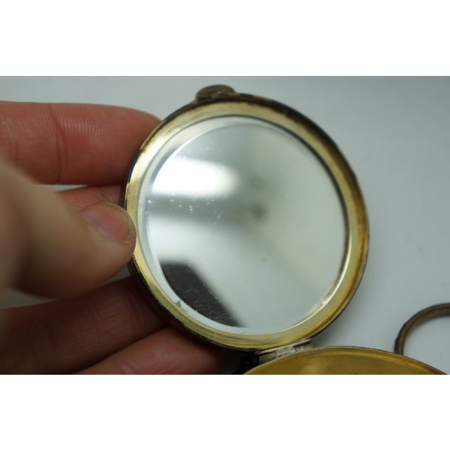 Antique Art Deco Sheffield England Sterling Silver Powder Mirror Compact For Sale - Image 13 of 13