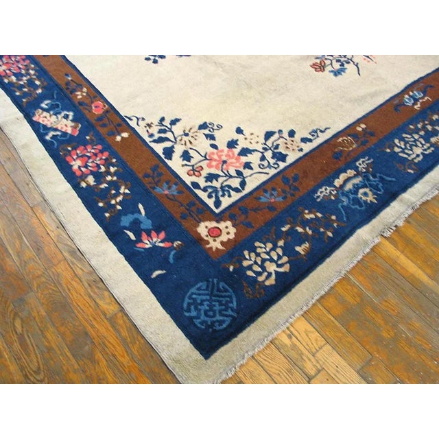 1910s Antique Chinese - Peking Rug For Sale - Image 5 of 5