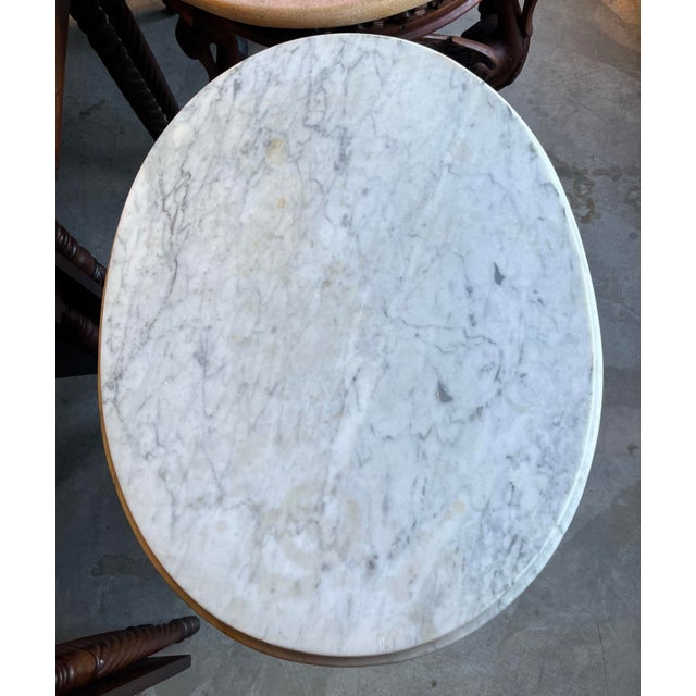 Late 19th Century Victorian Marble-Top Table For Sale - Image 6 of 7