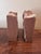 Large Vintage Petrified Wood Symmetrical Bookends With Reds, Browns, Whites, Grays For Sale - Image 9 of 10