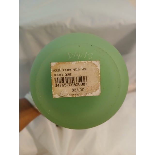Green Up for Sale Is an Exceptional Piece of American Glass History. Handblown Amoebe Seafoam Green Art Glass From Michael Davis. For Sale - Image 8 of 10