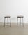 1950s Mid-Century French Wooden & Iron Bar High Stools from Pierre Jeanneret, 1950s, Set of 2 For Sale - Image 5 of 5